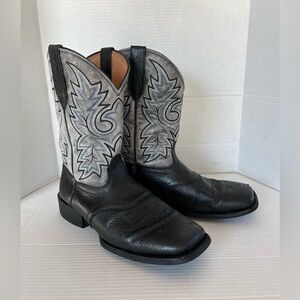 Mens Black Cody James Leather Boots Size 13D Cowboy